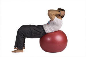 Crunches on the Exercise Ball